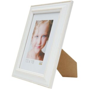 Bilderrahmen weiß-beige Holz 30,0 x45,0 cm S221H