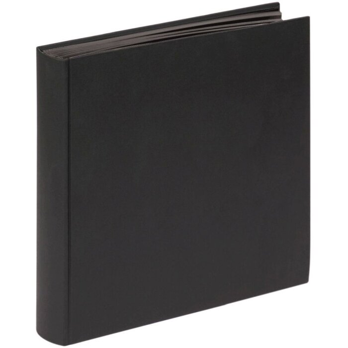 Walther Fotoalbum Fun 30x30 cm schwarz 100 schwarze Seiten Pergamin Schutzseiten