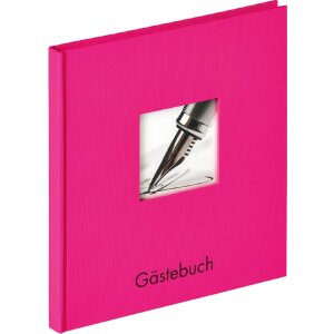 Walther Gästebuch Fun pink 23x25 cm 72 weiße...
