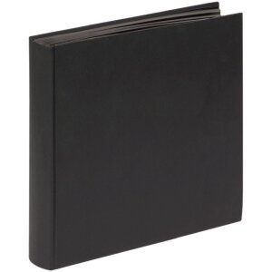 Walther Fotoalbum Fun 30x30 cm 100 schwarze Seiten Papiereinband Pergaminschutz