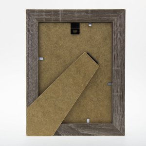 ZEP Holzrahmen Nelson 20x30 cm braun Flachprofil Rillenstruktur mit Aufsteller