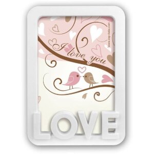 ZEP Fotorahmen Grazia 10x15 cm weiß Love
