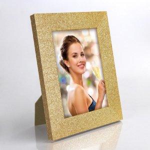 ZEP Fotorahmen Broadway 20x30 cm Gold MDF zum Aufstellen und Aufhängen