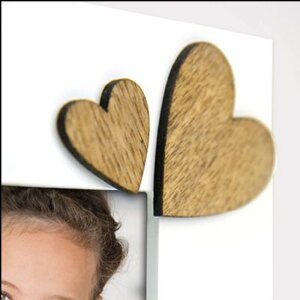 ZEP MM467HI Bilderrahmen "Nonna" 10x15 cm mit Holzherzen