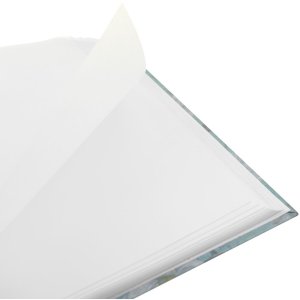 ZEP Fotoalbum Garden braun 24x24 cm 40 weiße Seiten Pergamin-Blätter