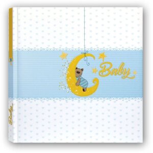 ZEP Babyalbum Mia 24x24 cm blau Fotoalbum laminiert 40...