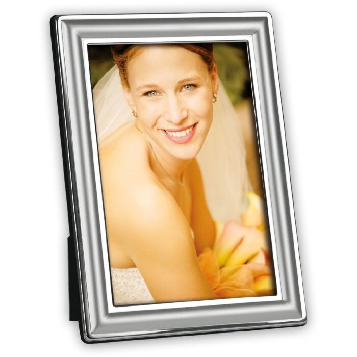 Rama foto ZEP ERMA argintie 9x13-20x25 cm, cu suport, design elegant
