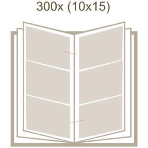 Album de inserție Deknudt A40H, gri, pentru 100/200/300 fotografii 10x15 cm