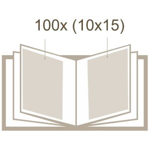 Album de inserție Deknudt A40H, gri, pentru 100/200/300 fotografii 10x15 cm