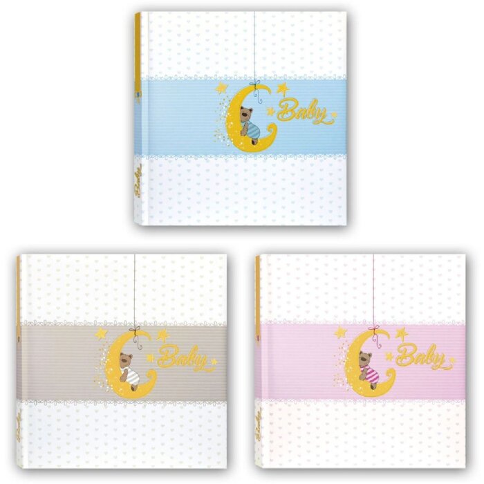 Album foto ZEP Mia 24x24 cm, 40 pagini albe, bej, albastru, roz