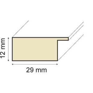 Ramă foto din lemn Ceanothe Holzrahmen Karma, profil larg 2,9 cm, moderne și disponibilă în mai multe culori
