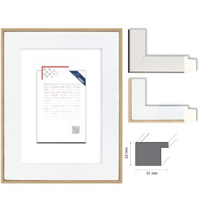 Ceanothe Bilderrahmen Newton Holz farbige...