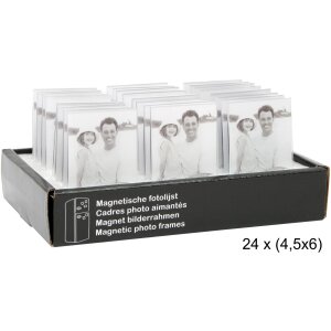 Rama foto magnetică din acrilic transparent, 3 dimensiuni până la 10x15 cm