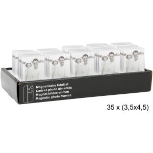 Rama foto magnetică din acrilic transparent, 3 dimensiuni până la 10x15 cm