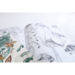 Walther Malbuch für Erwachsene 20x28 cm 40 Designs Hochwertiges Papier