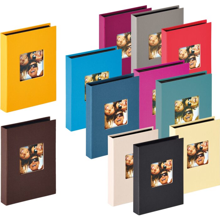 Walther Einsteckalbum Minialbum Fun für 24 bis 100 Fotos farblich sortiert