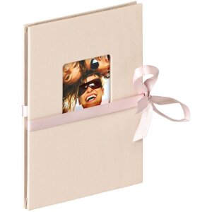 Album foto Walther Leporello Fun - 12 fotografii 10x15 cm și 13x18 cm, cu legătură decorativă și copertă neagră