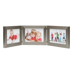 Deknudt Doppel- und Dreifachrahmen S41VD1 Silber für Fotos 10x15 13x18 15x20