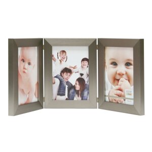 Deknudt Doppel- und Dreifachrahmen S41VD1 Silber für Fotos 10x15 13x18 15x20