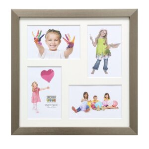 Rama foto cu pasepartout argint, plastic S41VD1P