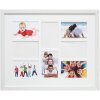 Rama foto albă din plastic S41VF1P, pentru 4-8 fotografii 10x15 cm