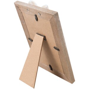 Clayre & Eef 2F0482 Fotorahmen braun weiß 10x15 cm