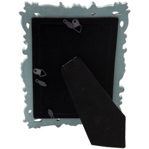 Clayre & Eef 2F0436 Bilderrahmen Türkis 10x15 cm Polyresin Rechteckig