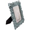 Clayre & Eef 2F0436 Bilderrahmen Türkis 10x15 cm Polyresin Rechteckig