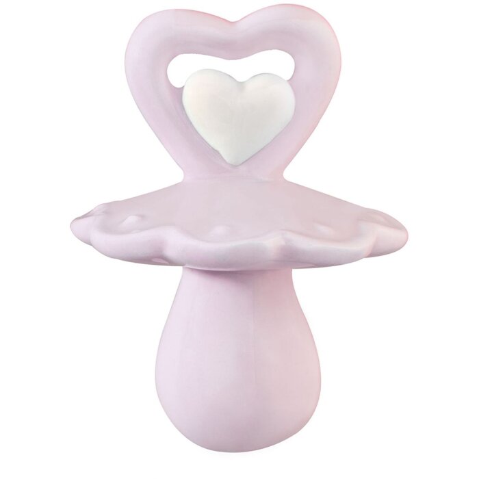 Clayre & Eef Deko-Schnuller aus Keramik rosafarben 4x5 cm