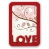 Rama foto Grazia din poliester 10x15 cm cu inscripția „Love”