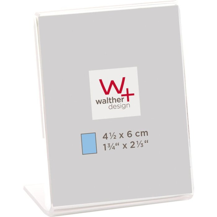 Walther Mini-Acryl-Bilderrahmen Hochformat 4,5 x 6 cm bruchsicheres Acrylglas
