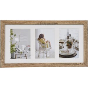 Henzo Fotogalerie Modern 20x40 cm Mittelbraun für 3...