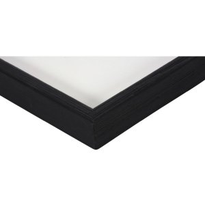 Henzo Holzrahmen Viola 30x30 cm Schwarz Passepartout für 17x17 cm Normalglas