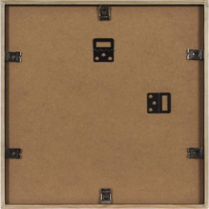 Henzo Holzrahmen Viola 30x30 cm Schwarz Passepartout für 17x17 cm Normalglas