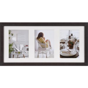 Fotogalerie Modern 23x50 cm dunkelbraun 3 Fotos 13x18 cm