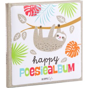Goldbuch Poesiealbum Happylife Faultier 96 Seiten 16,5x16,5cm bunt