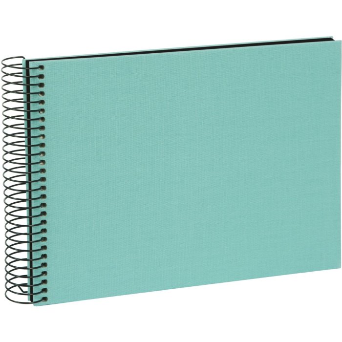 Goldbuch Spiralalbum Bella Vista aqua 23x17 cm 40 schwarze Seiten