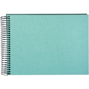 Goldbuch Spiralalbum Bella Vista aqua 23x17 cm 40 schwarze Seiten