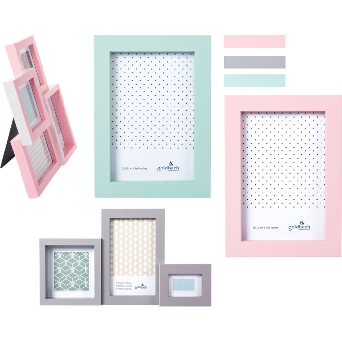 Rame foto portret și galerii foto Goldbuch Fresh Summer – aquamint, roz, piatră