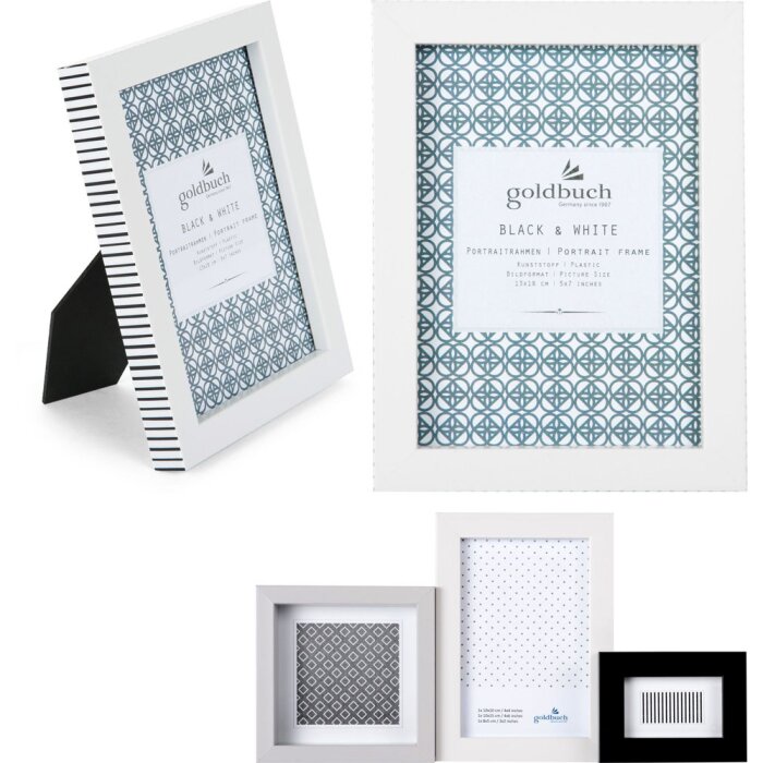 Rama foto Goldbuch Fresh Black&White – portret sau galerie 3 imagini
