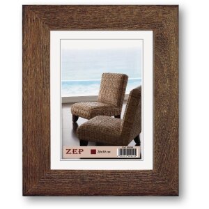 Râmă foto ZEP Holzrahmen Basic M45, profil plat cu margini rotunjite, 10x15 cm – 30x40 cm