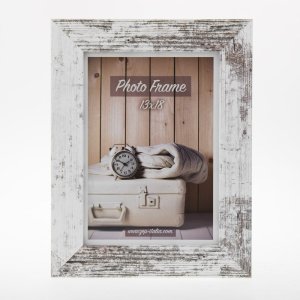 ZEP Holzrahmen Nelson 40x60 cm altweiß MDF mit Rillenstruktur Flachprofil