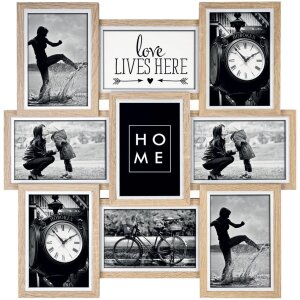 ZEP Fotogalerie Kimpton 9 Fotos 10x15 cm Holzrahmen 45x45 cm