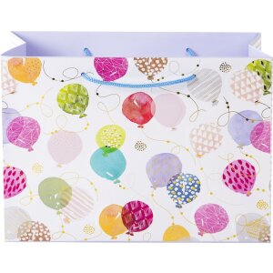 Pungă de cadou Goldbuch Happy Balloons – colorată cu relief, 4 dimensiuni