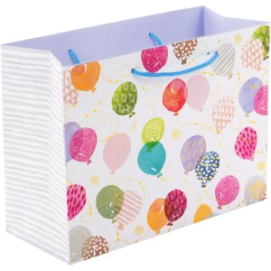 Pungă de cadou Goldbuch Happy Balloons – colorată cu relief, 4 dimensiuni