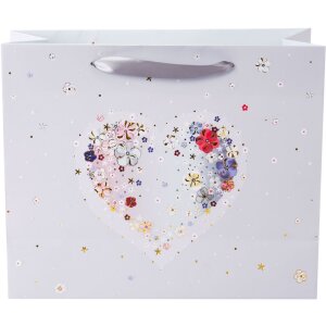 Tasă de cadou Goldbuch Hearts of Flowers, din hârtie artistică cu relief