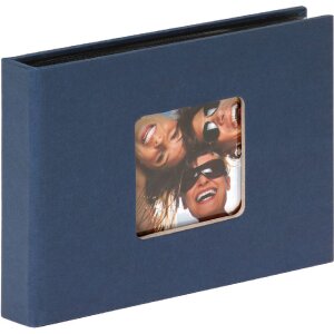 Walther Einsteckalbum Minialbum 36 Fotos 10x15 cm Fun blau