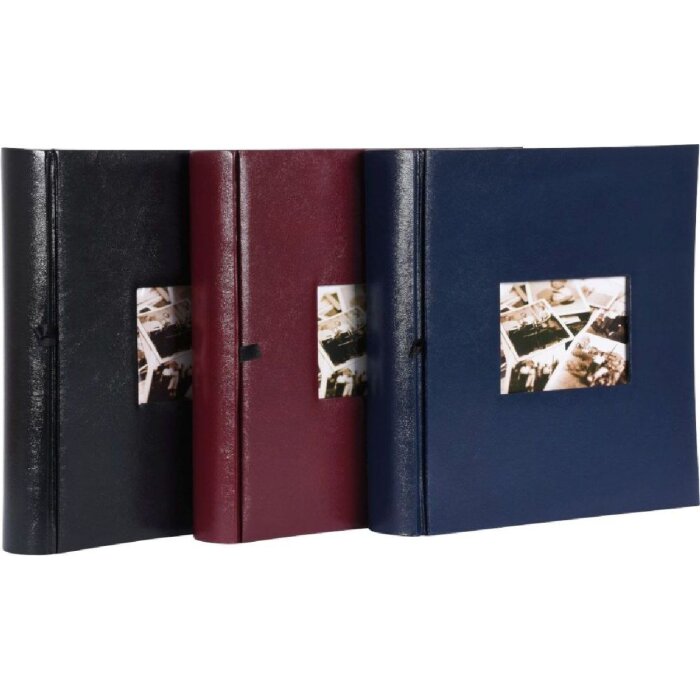 Album foto Henzo Jumbo 30x30 cm, copertă din piele artificială, 100 pagini albe cu hârtii de pergament