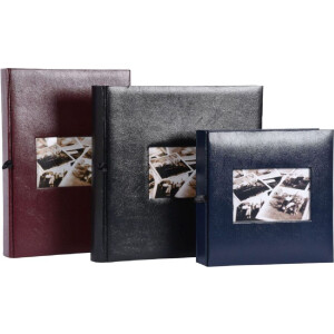 Album foto Henzo Jumbo 30x30 cm, copertă din piele artificială, 100 pagini albe cu hârtii de pergament