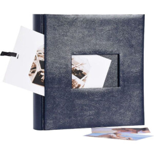 Album foto Henzo Jumbo 30x30 cm, copertă din piele artificială, 100 pagini albe cu hârtii de pergament